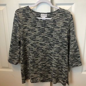 💜2 FOR $10💜 NWT 3/4 Sleeve Sweater Alfred Dunner